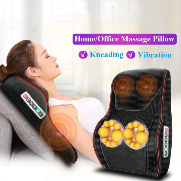 TheShy 3D Electric Massage Pillow Vibrator Lengthening Design Infrared Therapy Muscle Relaxation Neck Back Leg Body Massager