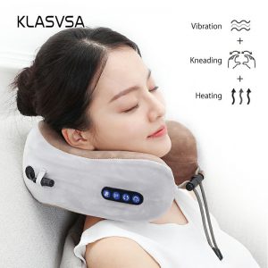 Electric Neck Massager U shaped Pillow Multifunctional Portable Shoulder Cervical Massager Outdoor Home Car Relaxing Massage