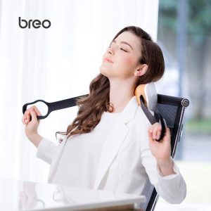 breo iNeck2 Shiatsu Electric Shoulder Neck Massager with Heat Compression Magnetic Therapy Deep Kneading Portable Massager