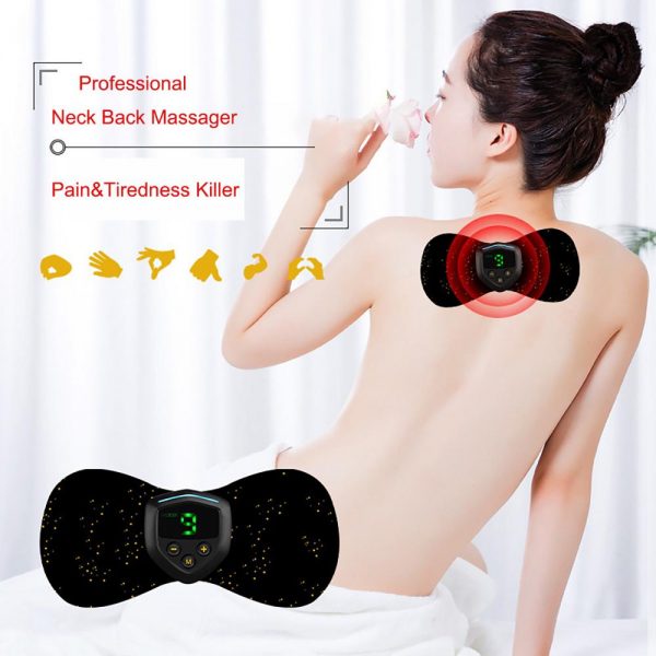 2020 New Cervical Massager Portable Neck Back Massager Electric Neck Massage Patch Rechargeable Intelligent Neck Relaxing Device